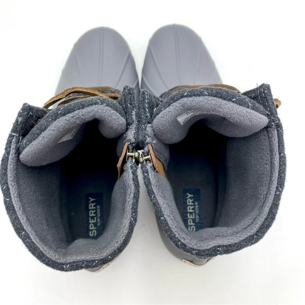 SPERRY Saltwater Wool Quarter Winter Ankle Duck Boot Gray Size 11 STS97562F